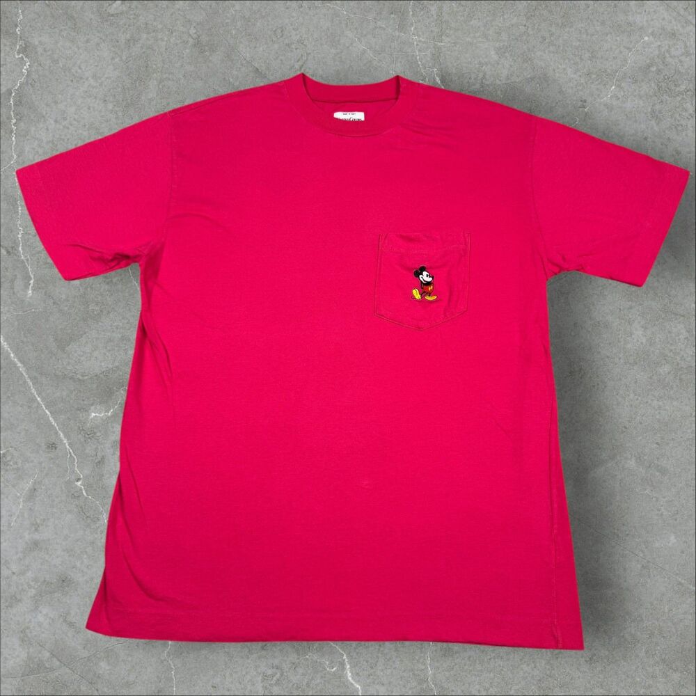 Vintage 80s United Colors of Benetton x Mickey Mouse Disney Pocket Tee - S/M